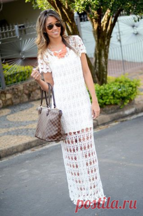 Вязаное крючком платье Farm Скачать схему: https://styleknitting.ru/index.php/skhemy/143-vyazanoe-kryuchkom-plate-farm
