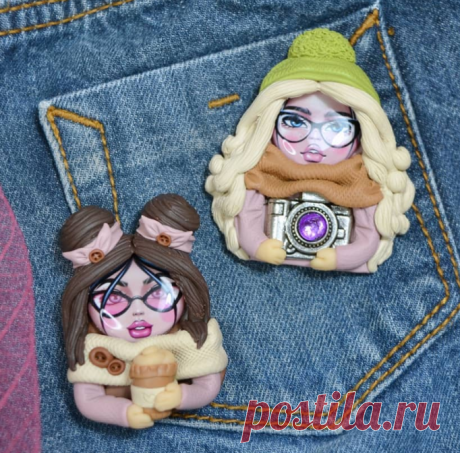 Супер Брошки выполнены из полимерной глины и эпоксидной смолы.
Автор @argentum_clay