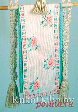 Полотенце с розами, вышитыми крестиком :: Рушники :: Вышивка крестиком :: RukoDelie.by