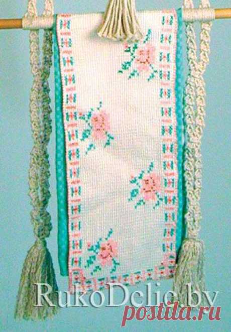 Полотенце с розами, вышитыми крестиком :: Рушники :: Вышивка крестиком :: RukoDelie.by