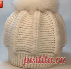 Теплая зимняя шапка