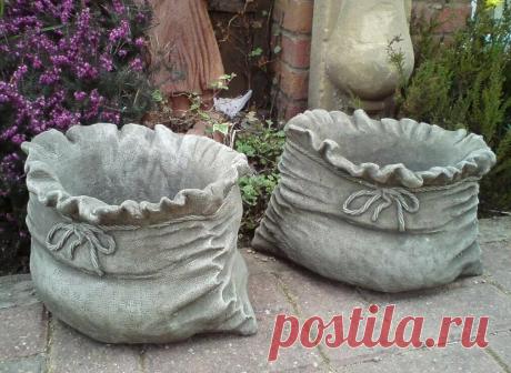 Технология изготовления бетонных вазонов и цветочных горшков для дачи из подручных форм | Блог самостройщика | Яндекс Дзен