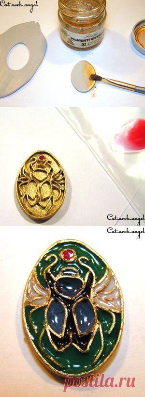 Имитация эмали - Все о полимерной глине