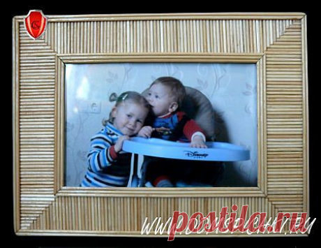 Рамка для фотографии » Дом Спички - поделки из спичек и не только.