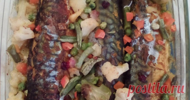 Скумбрия с овощами в духовке - пошаговый рецепт с фото. Автор рецепта Наталья .Люблю готовить разнообразные блюда .Наталья Воротникова ✈ . Скумбрия с овощами в духовке - пошаговый рецепт с фото. Скумбрия вкусная и полезная рыбка.Мои домашние очень охотно это блюдо едят.#люблюрыбу