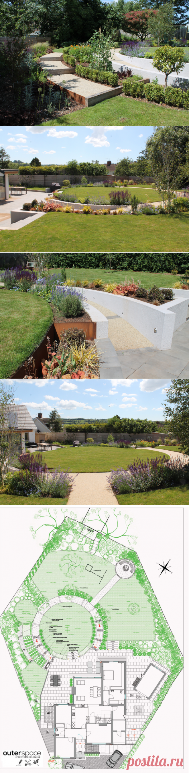 До и после: Сад c уклоном для хозяйки на коляске | Houzz Россия