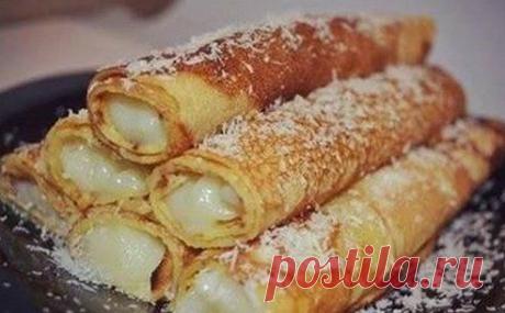 Блинчики с заварным кремом - пальчики оближешь Безумно вкуснo! Спешу поделиться рецептом с вами. Ингредиенты и Приготовление в нашем источникe: ➨  https://retsepty-4.livejournal.com/650.html  Дорогие кулинары! Чтобы не потерять рецепт, присоединяйтесь к нашей группе и жмите "Класс!", а потом "поделиться". Рецепт будет на вашей стене в Одноклассники !
•••