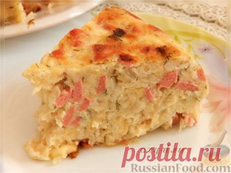 Рецепт: Капустная запеканка с сыром (в мультиварке) на RussianFood.com
