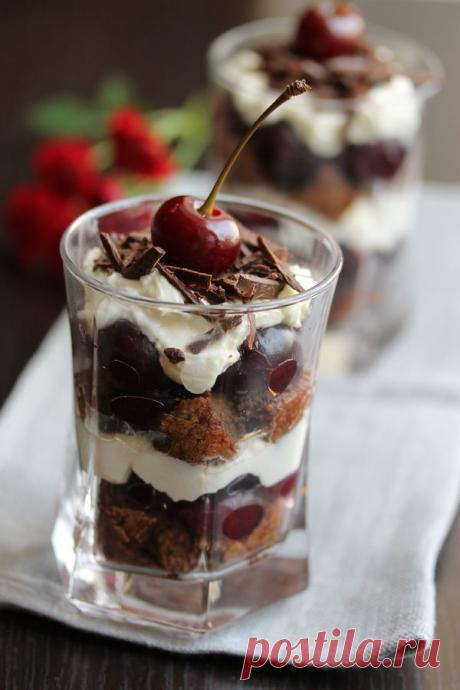 Трайфл &quot;Черный лес&quot;. Ингредиенты на 4-5... / Еда и напитки / Десерт / Pinme.ru / Ольга