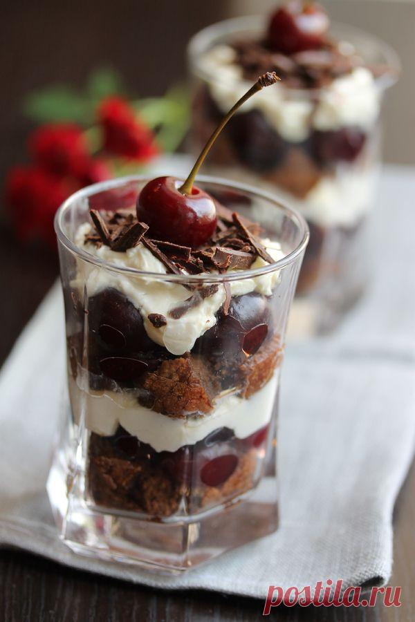 Трайфл "Черный лес". Ингредиенты на 4-5... / Еда и напитки / Десерт / Pinme.ru / Ольга