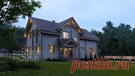 Проект дома в Завидово — цена строительства под ключ в компании Render House