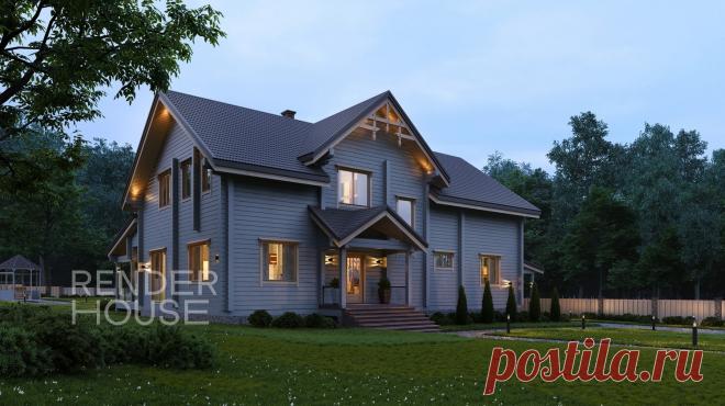 Проект дома в Завидово — цена строительства под ключ в компании Render House