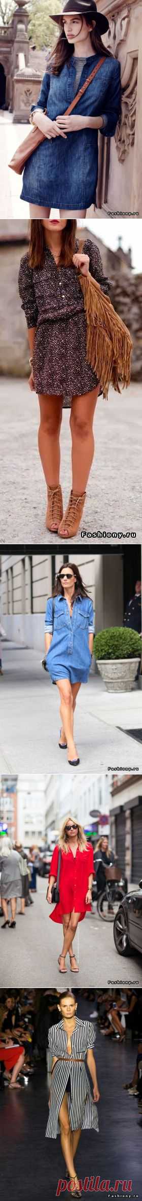 Платье-рубашка - тренд сезона весна-лето 2015