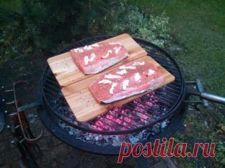 Очень оригинальный способ приготовления рыбы на гриле