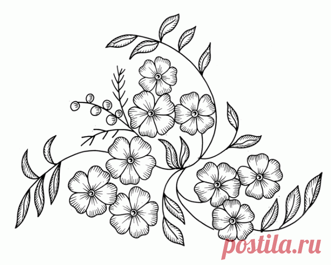 вышивка гладью рисунки для вышивки - 75 тыс. картинок - Поиск Mail.Ru