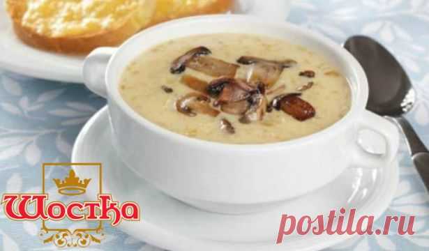 Грибной суп с сыром