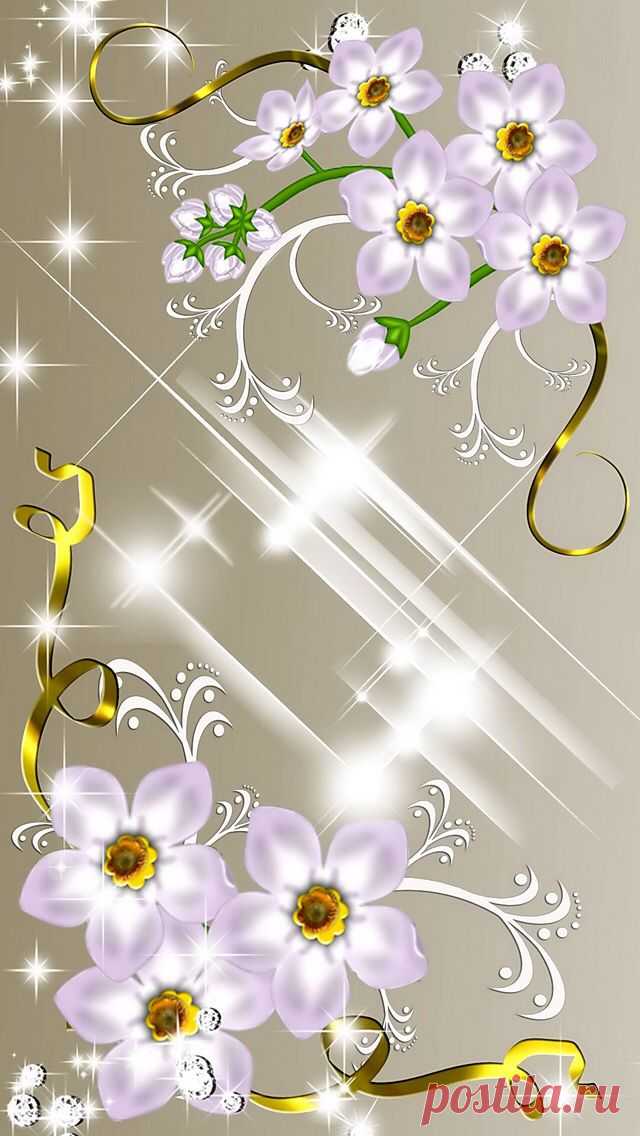 Floral Delight Wallpaper...By Artist Unknown...