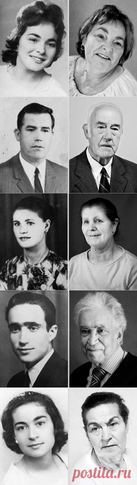 ФотоТелеграф » Неумолимый ход времени в портретах Аны Оливейра.тарея, мы не замечаем все небольшие изменения, происходящие с нами изо дня в день. В своей серии портретов под названием «Личности» британский фотограф Ана Оливейра (Ana Oliveira) показывает, как люди меняются спустя десятилетия. Модели Аны приносят ей свои старые фотографии, а она пытается воссоздать оригинальную позу, одежду и общий стиль фотографии. Результат – комбинация снимков из прошлого и настоящего. На некоторых диптихах пок