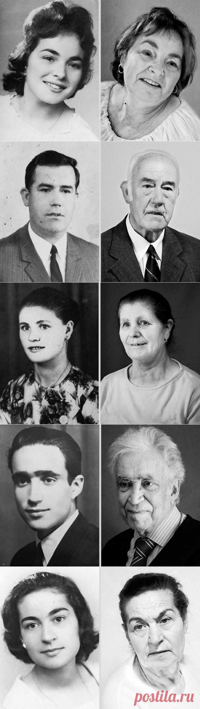 ФотоТелеграф » Неумолимый ход времени в портретах Аны Оливейра.тарея, мы не замечаем все небольшие изменения, происходящие с нами изо дня в день. В своей серии портретов под названием «Личности» британский фотограф Ана Оливейра (Ana Oliveira) показывает, как люди меняются спустя десятилетия. Модели Аны приносят ей свои старые фотографии, а она пытается воссоздать оригинальную позу, одежду и общий стиль фотографии. Результат – комбинация снимков из прошлого и настоящего. На некоторых диптихах пок