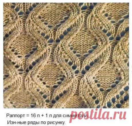 Узор спицами