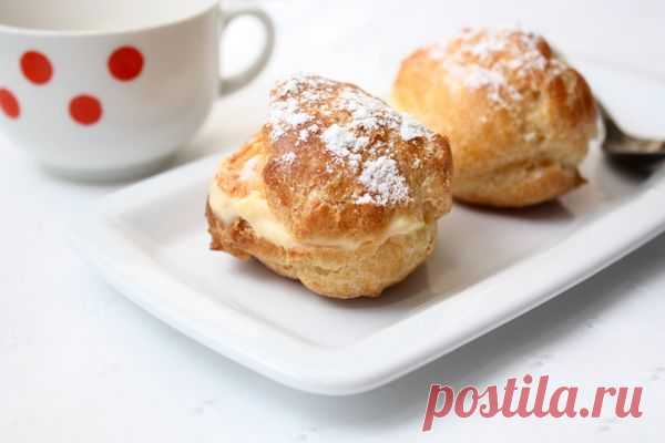 Не очень сладко и совсем нежирно! Круглые эклеры с заварным кремом — Вкусные рецепты