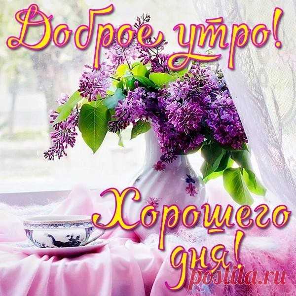 Пусть день встретит вас солнышком и хорошей погодой! Света и тепла в душе и уюта в ваших домах! Доброе утро! Удачного дня!