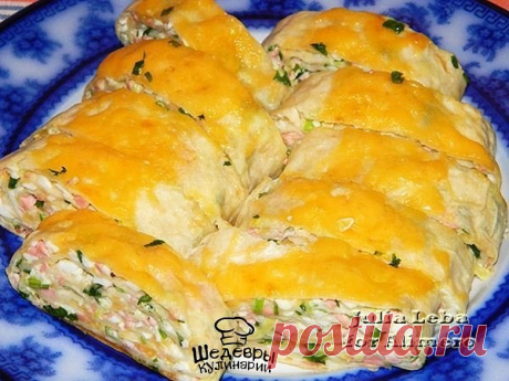 ЗАКУСОЧНЫЕ РУЛЕТЫ, ЗАПЕЧЁННЫЕ В ДУХОВКЕ