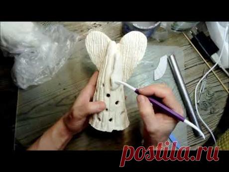 Как сделать ангела и пасхальных зайчиков.