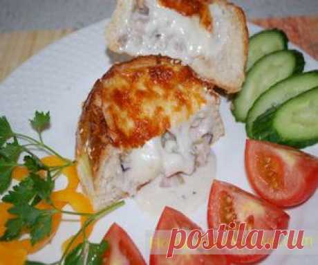 Жульен в булочке - Кулинарные рецепты