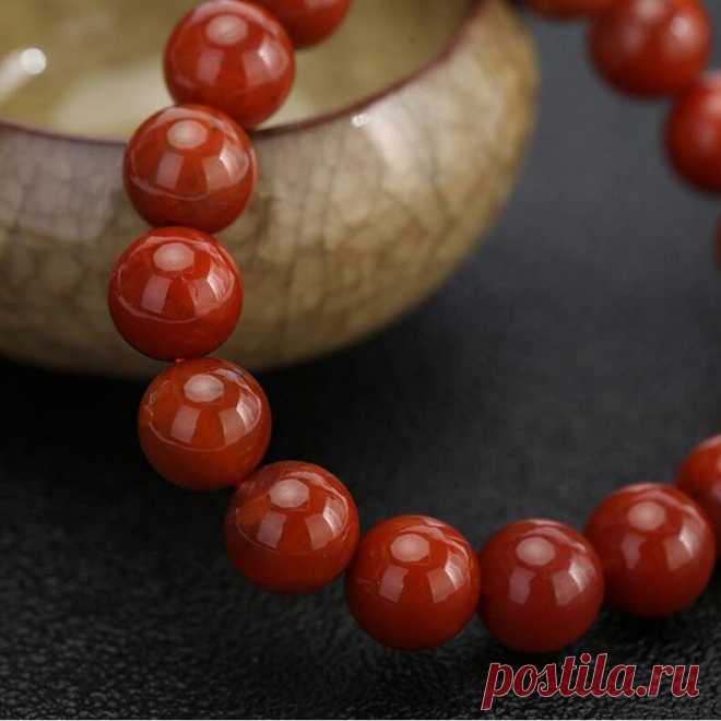 Red agate bracelet-Beaded gemstone stretch Bracelet-Woman | Etsy