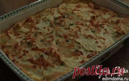 Лазанья с грибами, козьим сыром и шпинатом | Кулинарные рецепты от «Едим дома!»