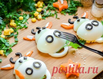 Фаршированные яйца на год Быка