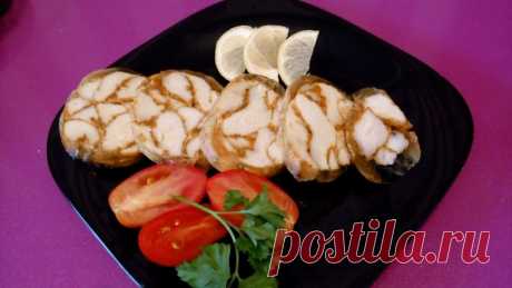Куриный рулет — Sloosh – кулинарные рецепты