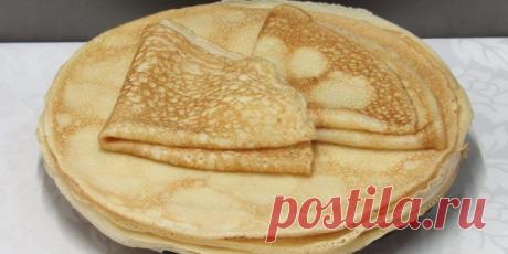 7 отличных рецептов блинов на воде