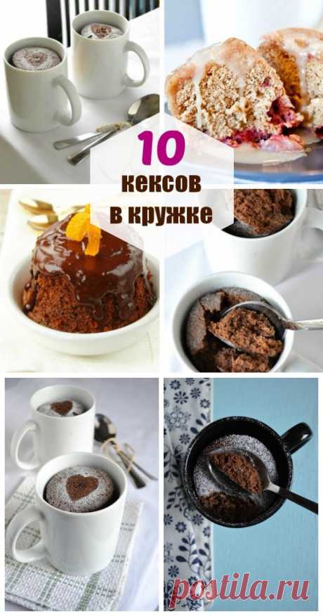 10 рецептов быстрых кексов в кружке