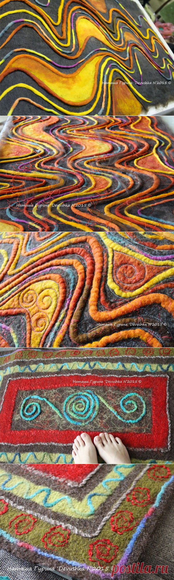 Как сделать яркие волшебно-уютные коврики - Ярмарка Мастеров - ручная работа, handmade