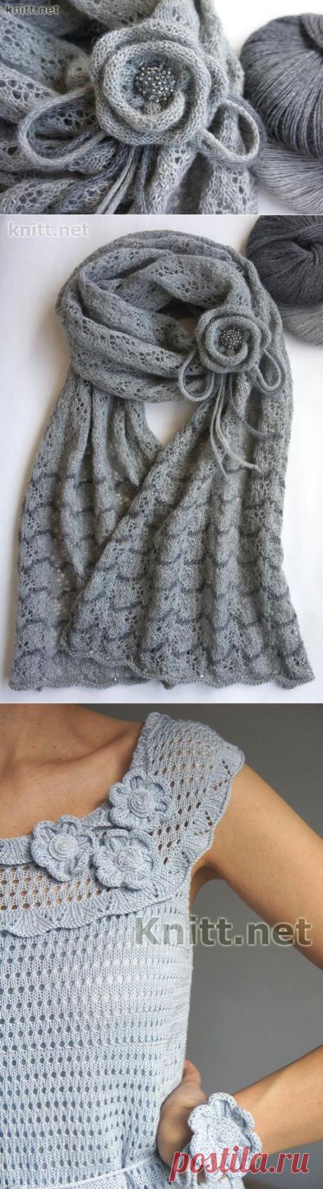 Цветок мастер-класс от Ирины | knitt.net | Все о вязании