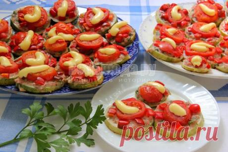 Рецепт запеченных кабачков с фаршем, перцем и томатами, пошаговые  | Все Блюда