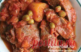 Тушеное с овощами сердце - рецепт