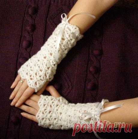 Ажурные митенки - стильный аксессуар