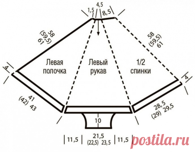 Расклешенная накидка