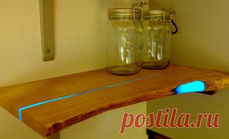 Светящиеся полки своими руками