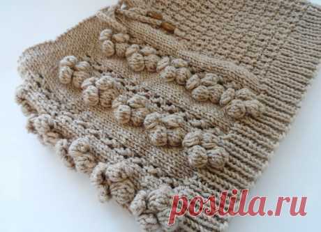 Шарф-снуд с шишечками / KNITLY.com - блог о рукоделии, мастерклассы