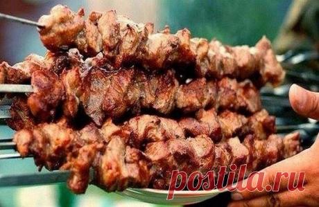 Фантастически мягкое мясо на шашлыки за полчаса. — Золотые рецепты