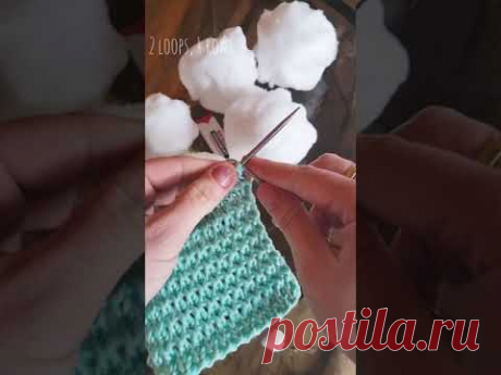 Простой фоновый узор спицами🧶knitting pattern.