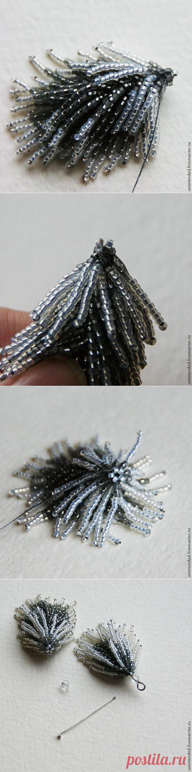 Бисерное колье "Сказка севера" - Ярмарка Мастеров - ручная работа, handmade