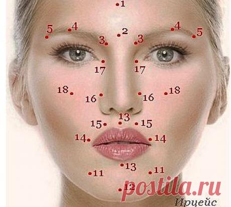 Точечный массаж для омоложения лица и здоровья