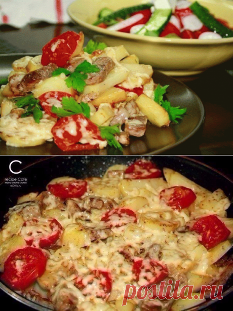 Картофель «по-французски» на сковороде. Это простой, но оооочень вкусный рецепт