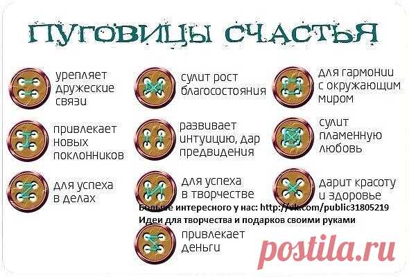 Пуговицы счастья - Своими руками! - медиаплатформа МирТесен