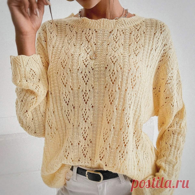 Жёлтый джемпер для тёплой весны от Шейн | Нарисовала схему узора, можно начинать вязать | Вяжем вместе! | Пульс Mail.ru